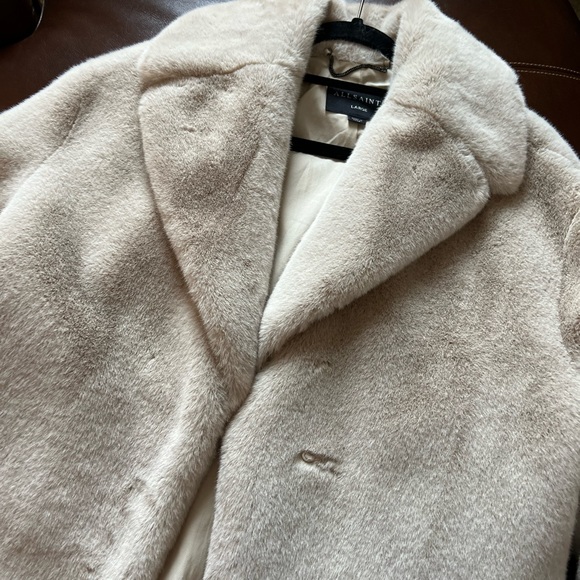 Allsaints Amice Faux Fur Coat - Picture 2 of 5